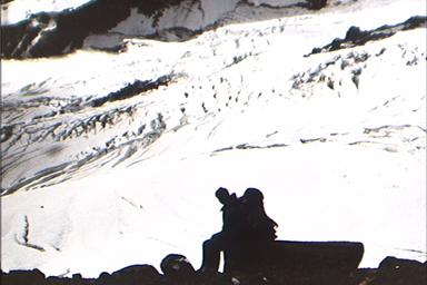 Rick against the crevasses