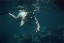 Underwater portrait of Dawn